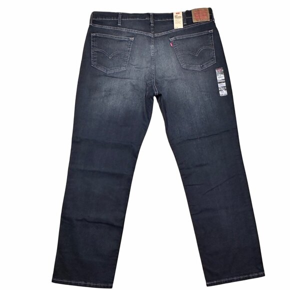 Levi’s 559 Men’s Relaxed Straight Jeans Stretch Dark Wash 44x34 Y2K Style NWT - Picture 3 of 11